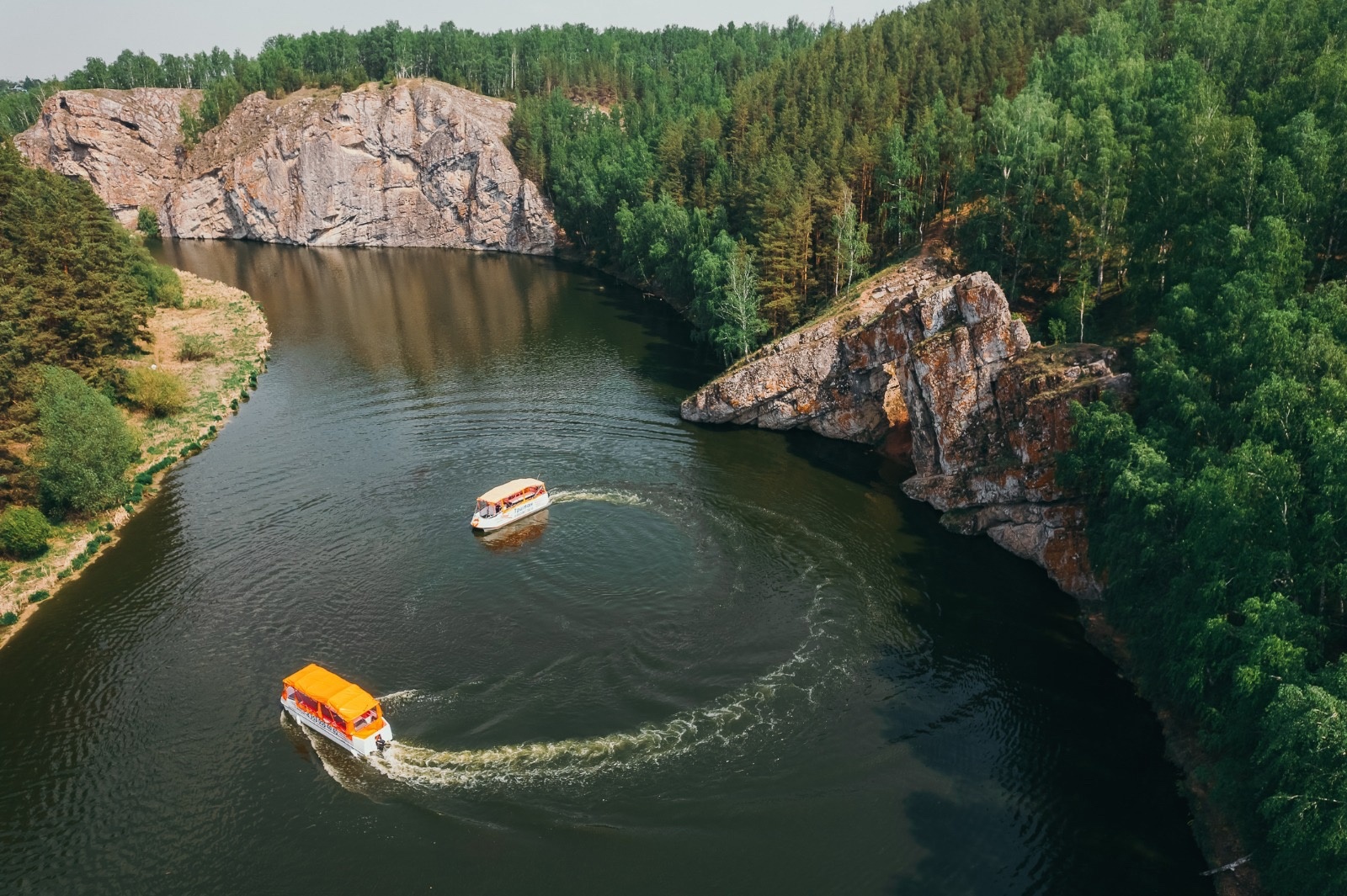 Прогулка на кораблике в Каменск -Уральском